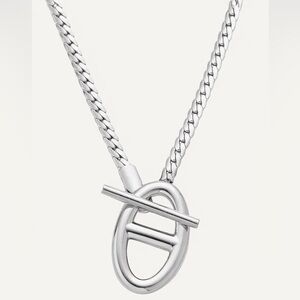 Silver Toggle Necklace